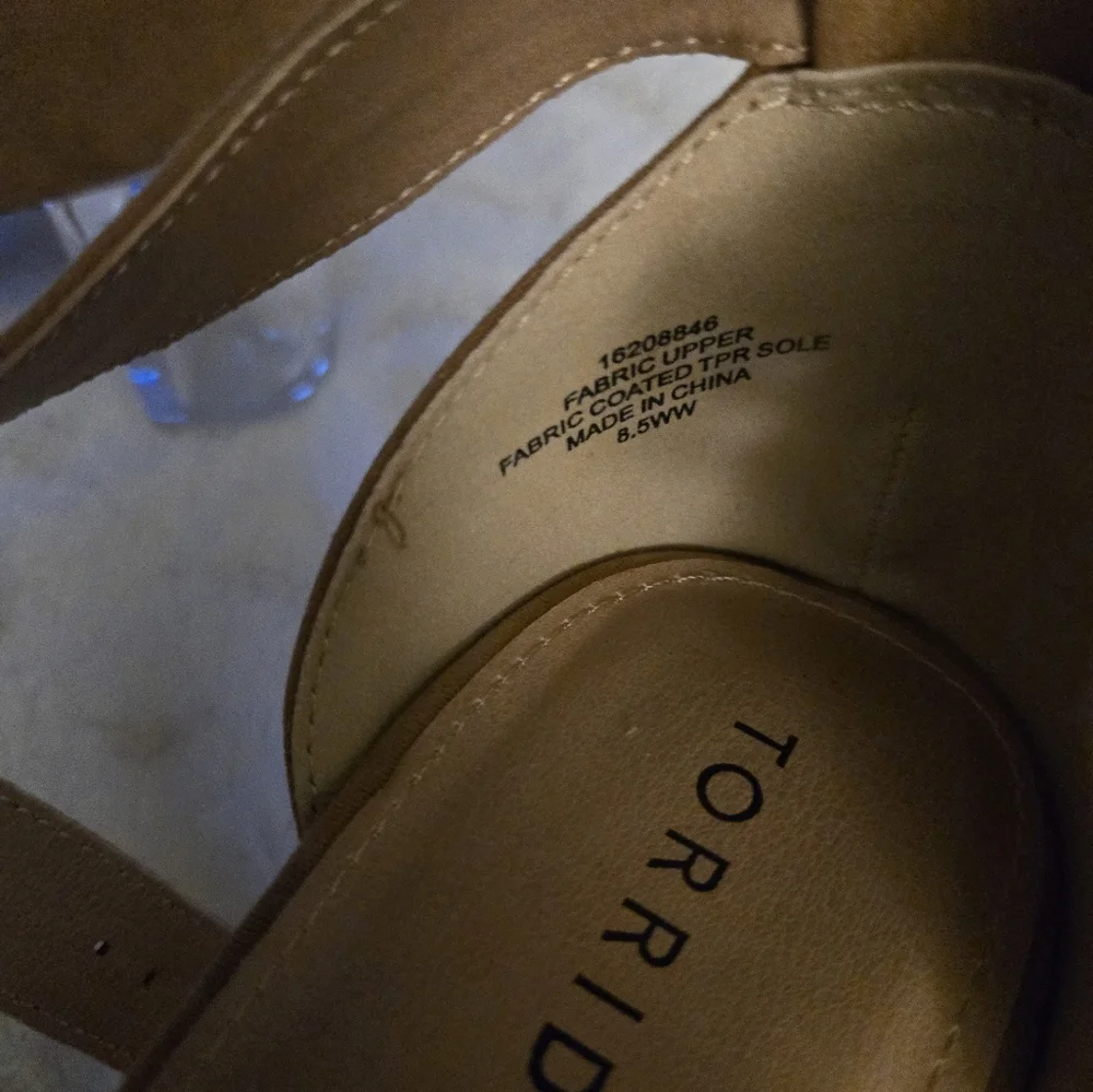**3/$50** Torrid Brown & Clear Sandals 8.5WW - Picture 3 of 3